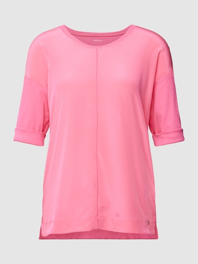 Marc Cain T-Shirt mit V-Ausschnitt Pink 2