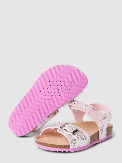 Geox Sandalen met motiefprint, model 'CHALKI' Roze - 3