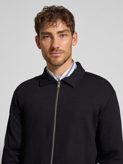 SELECTED HOMME Regular fit sweatjack van viscosemix, model 'EMANUEL' Zwart - 3