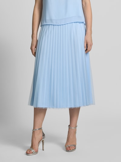 s.Oliver BLACK LABEL Ausgestellter Midi-Rock mit Plissees Bleu 4
