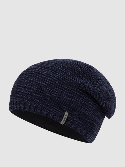 Chillouts Beanie met fleecevoering Marineblauw gemêleerd - 1