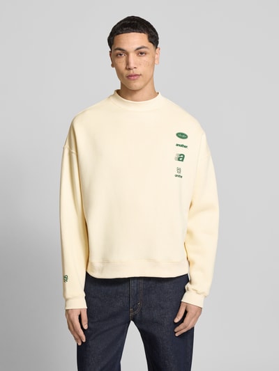 ANOTHER COTTON LAB Regular Fit Sweatshirt mit Logo-Print Offwhite 4
