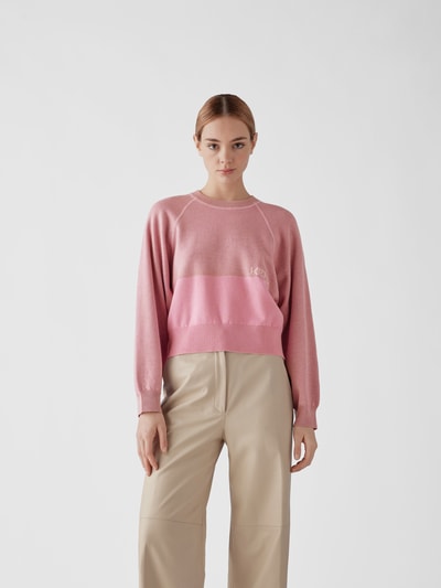 Kenzo Sweatshirt in Two-Tone-Machart Rose 4