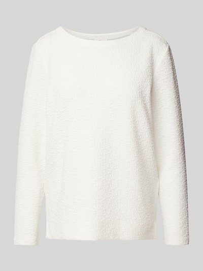 s.Oliver RED LABEL Sweatshirt met structuurmotief Offwhite - 2