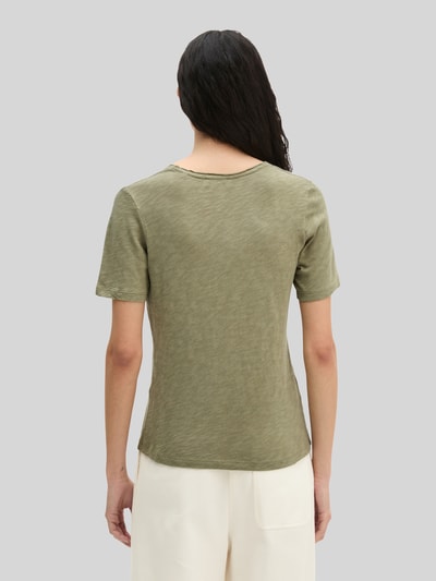 Marc O'Polo Regular Fit T-Shirt aus reiner Baumwolle Oliv 5
