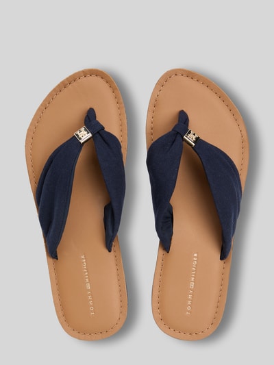 Tommy Hilfiger Zehentrenner mit Logo Applikation Dunkelblau 3