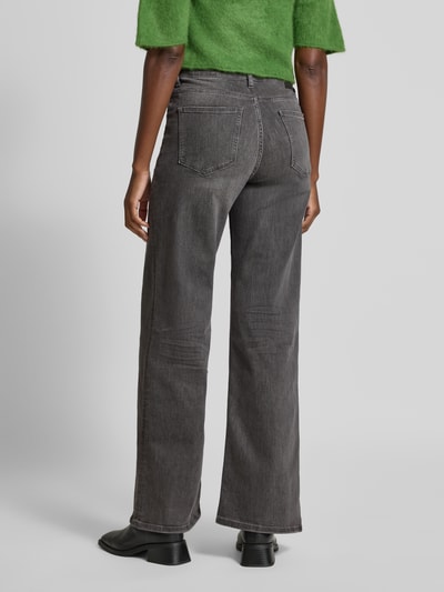 OPUS Jeansy o szerokim kroju z 5 kieszeniami model ‘Minah’ Średnioszary 5