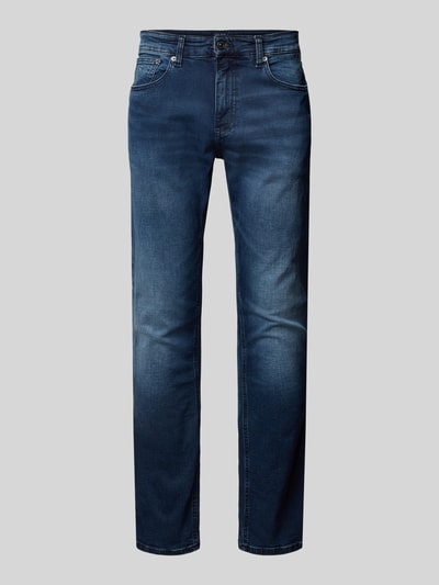 Tommy Jeans Slim Fit Jeans aus Baumwoll-Mix Dunkelblau 2