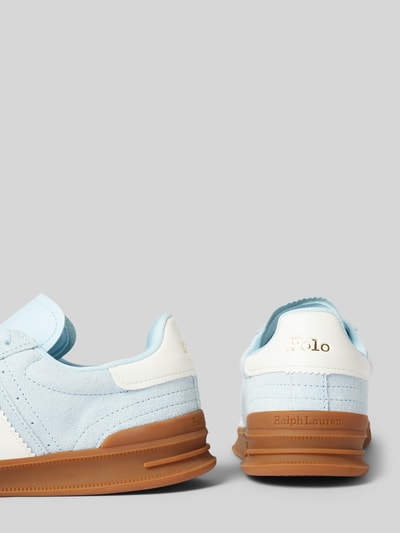 Polo Ralph Lauren Sneakers van echt leer, model 'Aera' Lichtblauw - 2