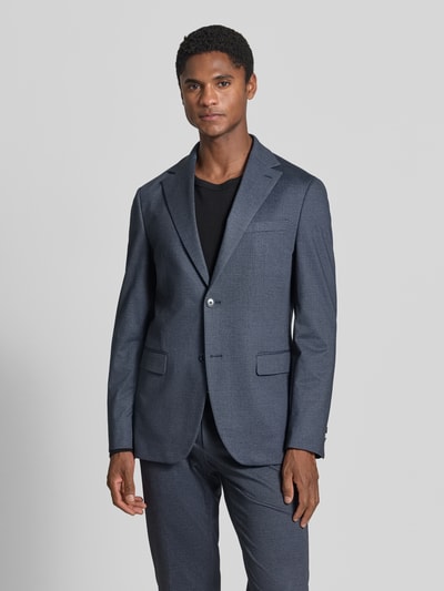 HECHTER PARIS Slim Fit Sakko mit Viskose-Anteil Marine 4