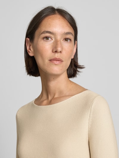 Marc O'Polo Regular fit pullover van puur katoen Offwhite - 3