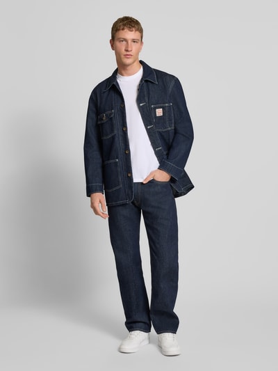 Levi's® Wide Leg Fit Jeans mit Eingrifftaschen Modell '555®' Jeansblau 1