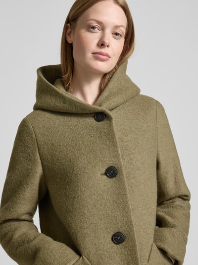 Fuchs Schmitt Wollen jas met capuchon Rietgroen - 3