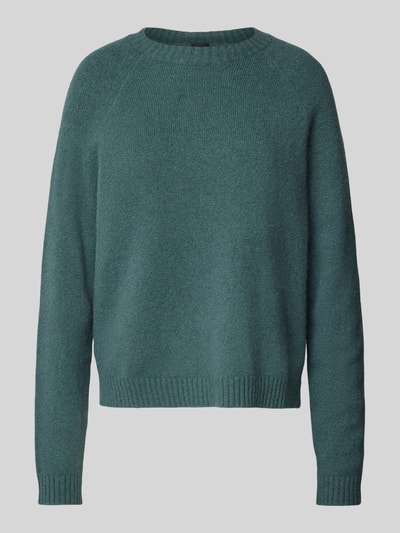 BOSS Gebreide pullover met ronde hals, model 'Febisa' Flessengroen - 2