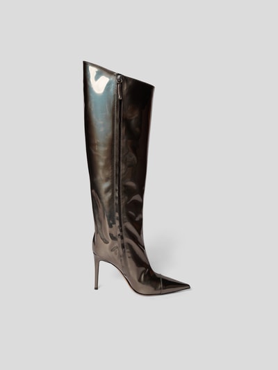 Alexandre Vauthier Stiefel mit schimmernder Optik Silber 4