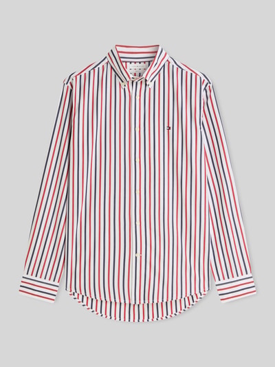 Tommy Hilfiger Regular Fit Freizeithemd aus reiner Baumwolle Rot 2