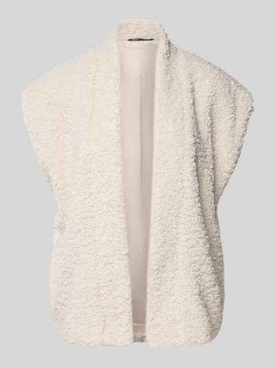 Only Relaxed fit gilet in teddybontlook, model 'NAYA' Ecru - 2