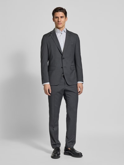 Jake*s Slim Fit Business-Hemd mit extra langem Arm Weiss 1