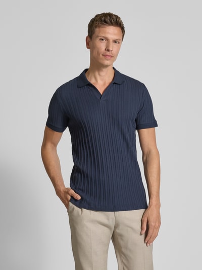JOOP! Collection Poloshirt mit V-Ausschnitt Modell 'Baron' Marine 4