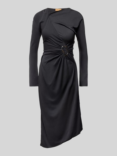 Stine Goya Midikleid in Wickel-Optik Black 1