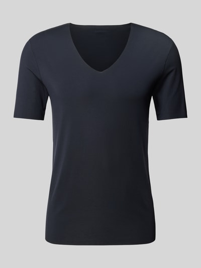 Hanro T-Shirt mit V-Ausschnitt Black 1