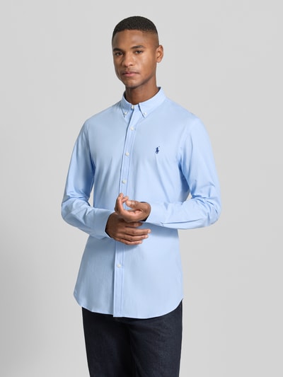 Polo Ralph Lauren Vrijetijdsoverhemd met labelstitching Bleu - 4