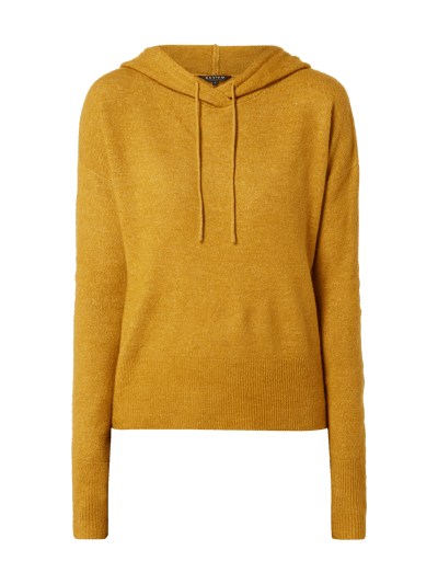 Review Hoodie mit überschnittenen Schultern Camel 2