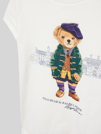 Polo Ralph Lauren Kids T-shirt z nadrukiem z logo Biały 2