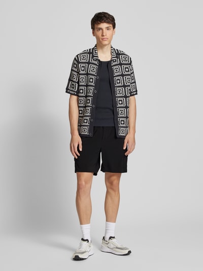 Only & Sons Relaxed fit korte cargobroek met steekzakken, model 'CAM' Zwart - 1