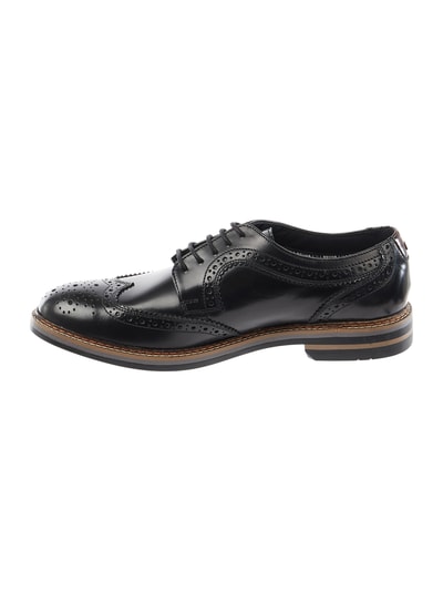 Base London Brogues aus Leder Modell 'Kent' Black 4