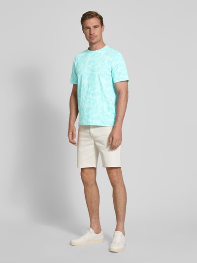 Tom Tailor T-shirt o kroju regular fit z czystej bawełny Turkusowy 1