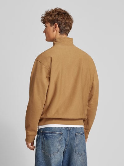 Carhartt Work In Progress Sweatshirt met schipperskraag, model 'AMERICAN SCRIPT' Beige - 5