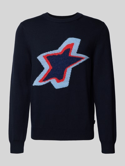 Paul Smith Strickpullover mit gerippten Abschlüssen Marine 2