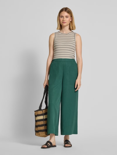 Marc O'Polo Wide Leg Culotte aus Lyocell-Leinen-Mix Smaragd 1