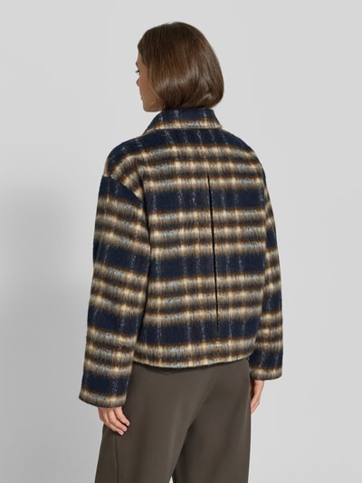 Jake*s Casual Boxy Fit Blouson mit Woll-Anteil Dunkelblau 5