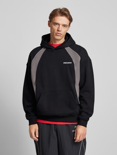 REVIEW Hoodie mit Känguru-Tasche Black 4