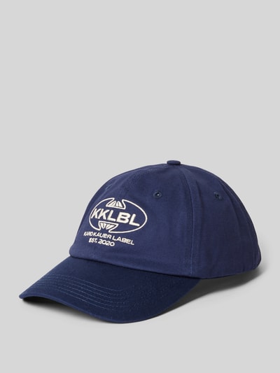 Karo Kauer Basecap mit Label-Stitching Marine 1