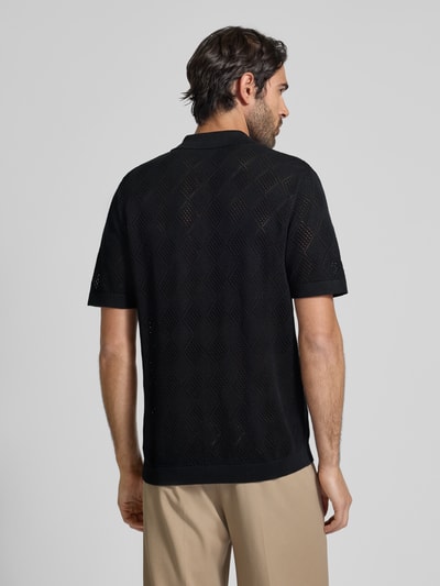 SELECTED HOMME Regular fit gebreide cardigan van puur katoen, model 'ARCO' Zwart - 5