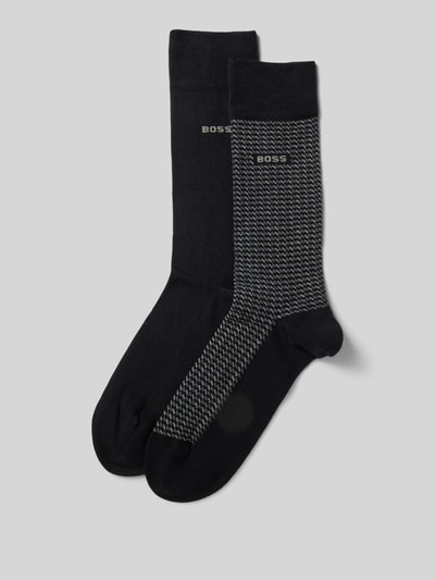 BOSS Socken mit Label-Detail im 2er-Pack Black 1