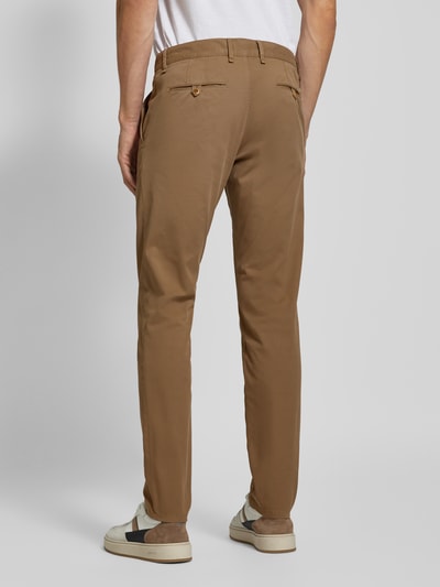 ALBERTO Stoffen broek met Franse steekzakken, model 'Lou' Beige - 5