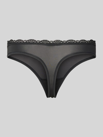 Calvin Klein Underwear String met labelprint Zwart - 3
