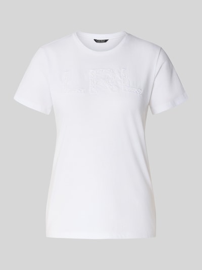 Lauren Ralph Lauren T-Shirt mit Label-Detail Modell 'KATLIN' Weiss 2