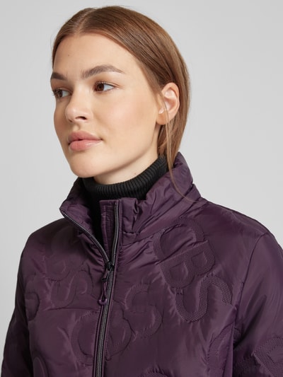 Christian Berg Woman Selection Hybridjacke mit Einsatz aus Scuba und Kapuze Aubergine 3