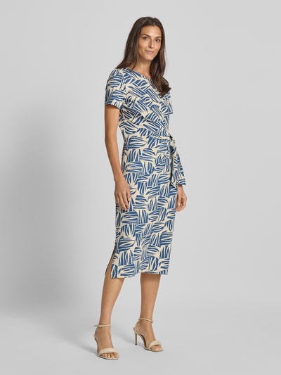 s.Oliver RED LABEL Jersey jurk van katoenmix Oceaanblauw - 1