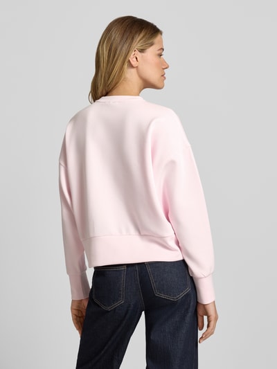 MOS MOSH Relaxed Fit Sweatshirt aus Viskose-Mix Modell 'Nima' Hellrosa Melange 5