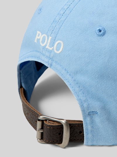 Polo Ralph Lauren Czapka z daszkiem z czystej bawełny z wyhaftowanym logo Jasnoniebieski 2