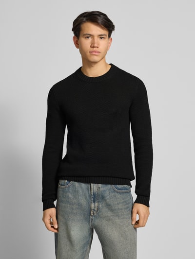 G-Star Raw Gebreide pullover met ribboorden Zwart - 4