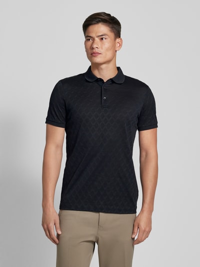 JOOP! Collection Regular Fit Poloshirt mit kurzer Knopfleiste Modell 'Blake' Black 4