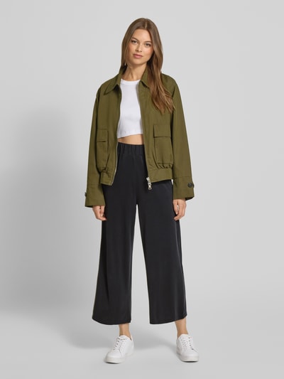 Jake*s Casual Culotte mit elastischem Bund Black 1