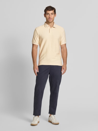 SELECTED HOMME Poloshirt met korte knoopsluiting, model 'JAY' Zand - 1